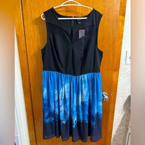 Disney’s Cinderella chiffon sleeveless dress, size 16, NWT